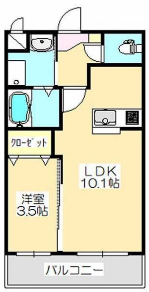 アルト泉宮 202の間取り画像