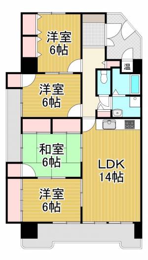 若水サンワハイツ 220の間取り画像