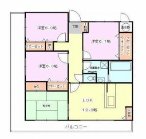 ウィステリア久保田 203の間取り画像