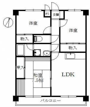 第5水野マンション 133の間取り画像