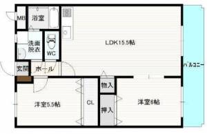 アロム藤 102の間取り画像