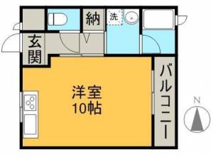 グリーン清水 202の間取り画像