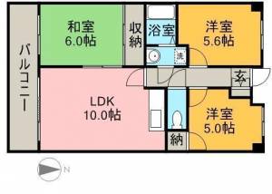 アサヒパレス港町 153の間取り画像