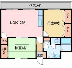 イーストハイム 112の間取り画像