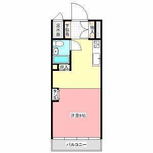 若水サンワハイツ 204の間取り画像