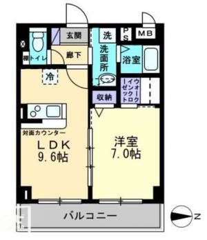 スカール桜木 103の間取り画像