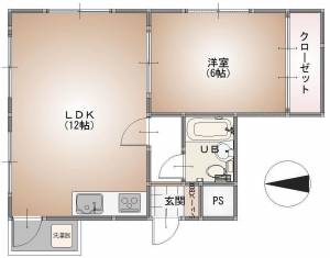 セレスティアル新居浜 601の間取り画像