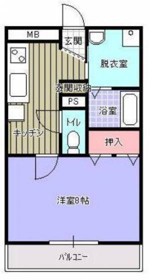 マナベビル 102の間取り画像