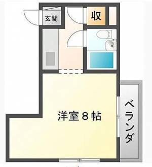 コーポ新玉 102の間取り画像