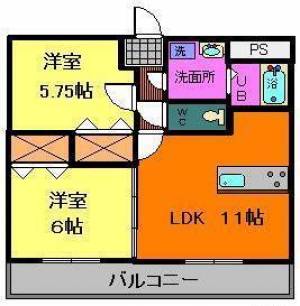 サンパティークⅠ 102の間取り画像