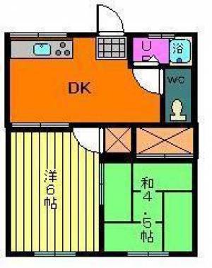 越智アパート 2の間取り画像