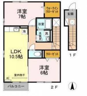 カンファート　A棟 202の間取り画像