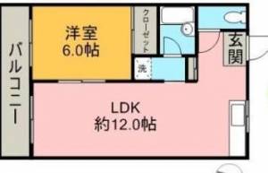 グラッドハウス・ローゼ 203の間取り画像