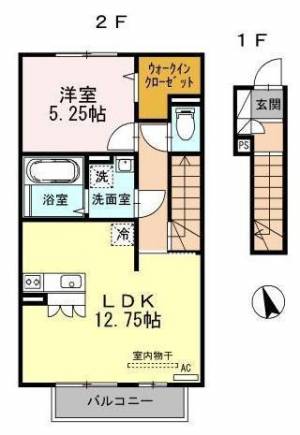 レトワール 205の間取り画像