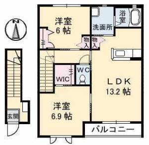 シャーメゾンBe’se 202の間取り画像