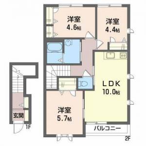 シャーメゾン七宝台 A0202の間取り画像