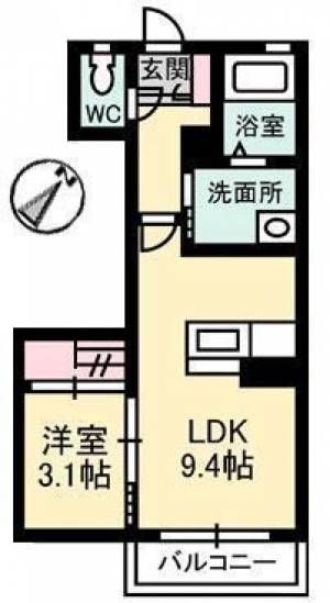 シャーメゾン政枝 203の間取り画像