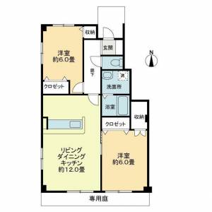 フォブールすみの 103の間取り画像