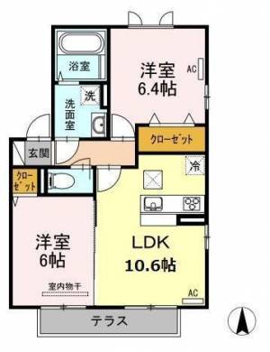 トワベール 101の間取り画像