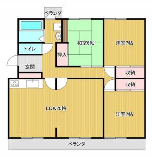 メゾネット一宮 202の間取り画像