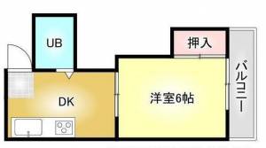 徳常コーポ 202の間取り画像