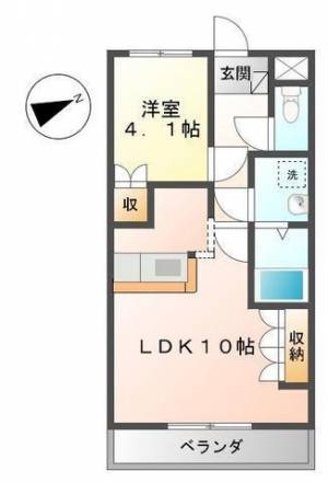 イーストリバー2 102の間取り画像