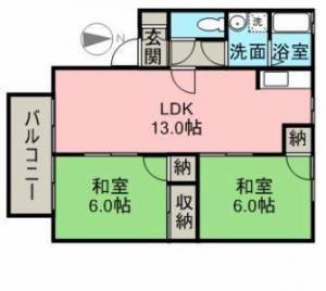 シーサイドセジュール 102の間取り画像