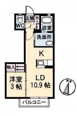 シャーメゾンSK A棟 203の間取り画像