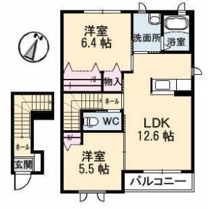 シャーメゾンアンソレイユ 202の間取り画像