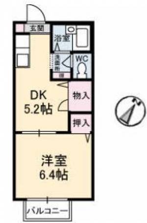 ディアス住吉 203の間取り画像