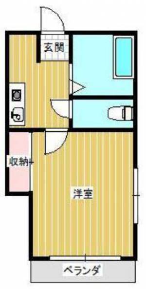 ボヌール若水 201の間取り画像