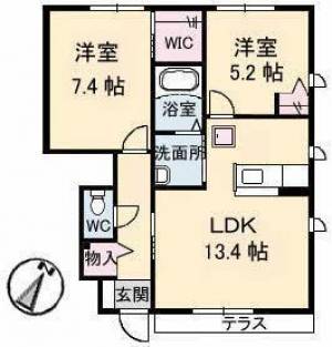 タウン表参道 D棟 113の間取り画像