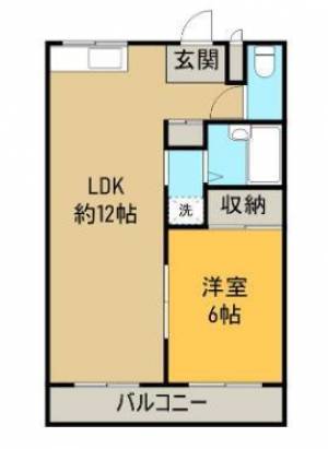 グラッドハウスたかはし 202の間取り画像