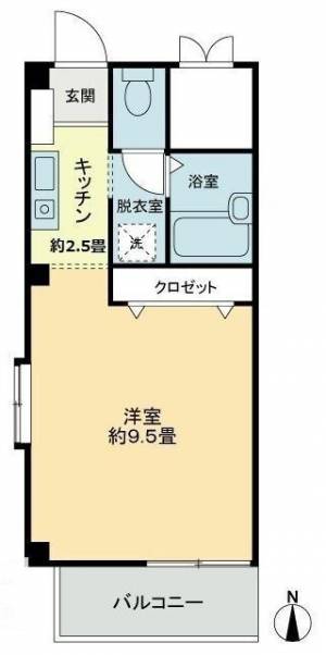 フォブール巴 205の間取り画像