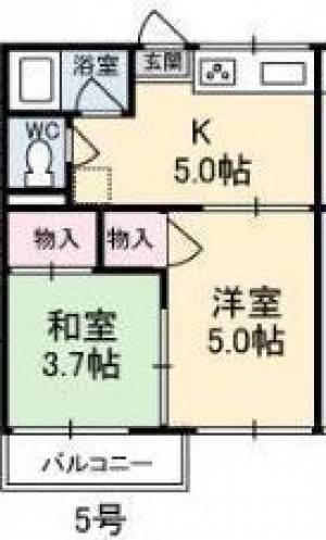 神野コーポ A0005の間取り画像