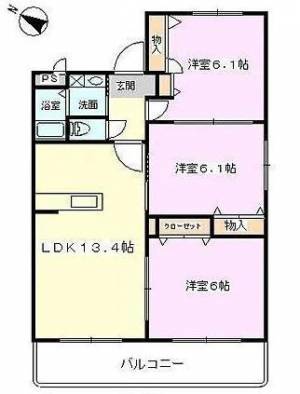 エクセレント・コーン 205の間取り画像