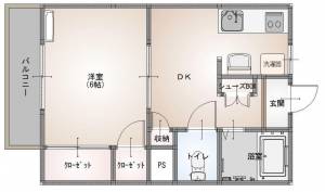 ウエストハイツN 112の間取り画像