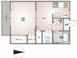 ウエストハイツS 207の間取り画像