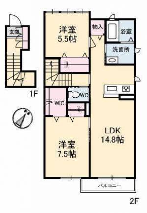 シャーメゾンHada 201の間取り画像