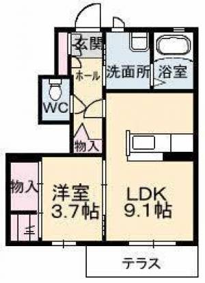 シャーメゾン・ディモア A0101の間取り画像