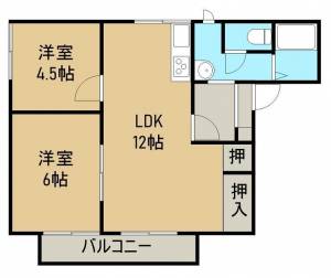 フレグランス阿島 101の間取り画像