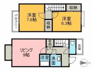 サンパティークⅠ 103の間取り画像