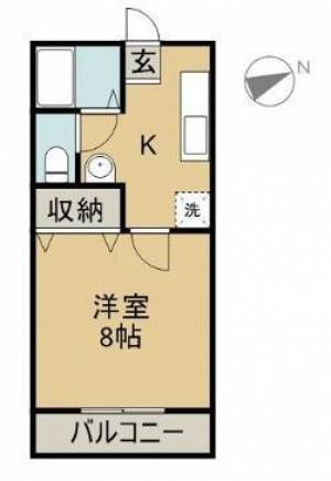 Angel　Court21 201の間取り画像