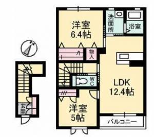 シャーメゾン・トレニア 202の間取り画像