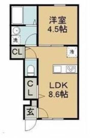 ベルグレイヴィア新居浜駅Ⅱ 103の間取り画像