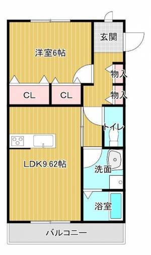 ひなたレジデンス 201の間取り画像