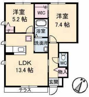 タウン表参道 D棟 112の間取り画像