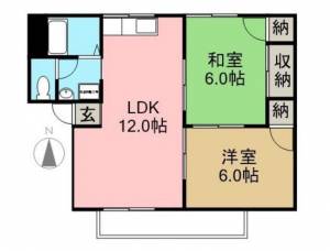 メゾン・ド・東雲 B 102の間取り画像