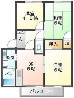 シーサイドヴィラ浮島 B107の間取り画像