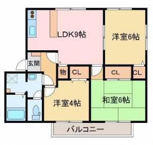 ドミール久保田　Ａ棟 201の間取り画像